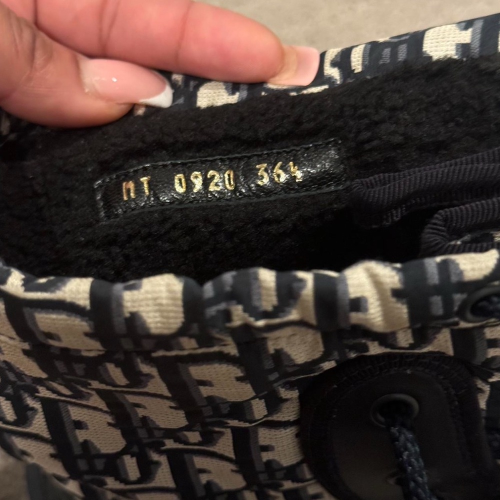 Monogram Patterned Lace-Up Canvas Boot - Picture 5 of 5